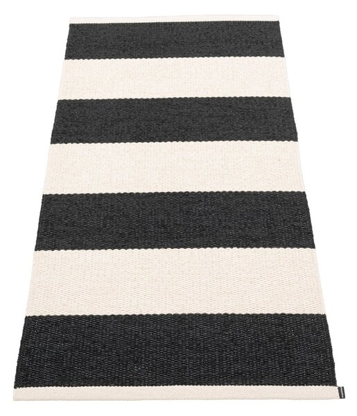 Črno-bel zunanji in notranji tekač 70x150 cm Bob Black Vanilla – Pappelina