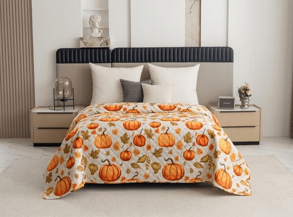 Pregrinjalo za posteljo AUTUMN PUMPKINS, barvno Dimenzije: 170 x 210 cm