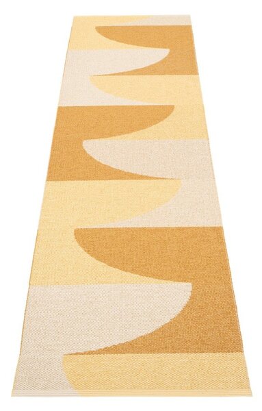Oker rumen zunanji in notranji tekač 70x270 cm Hill Ochre Pale Yellow – Pappelina