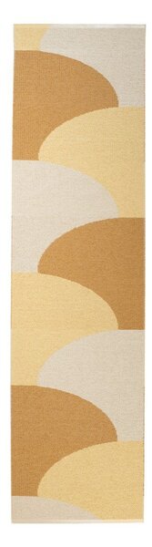 Oker rumen zunanji in notranji tekač 70x270 cm Hill Ochre Pale Yellow – Pappelina