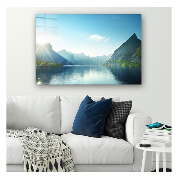 Steklena slika 70x50 cm Fjord – Wallity