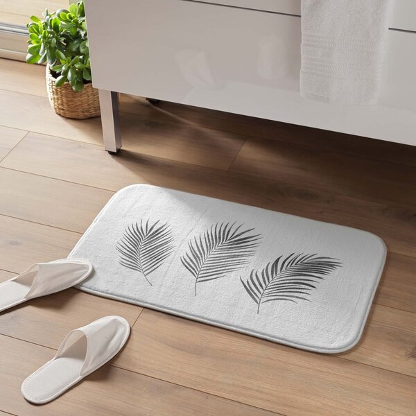 Kopalniška preproga 45x75 cm v beli in srebrni barvi Orbella – douceur d'intérieur