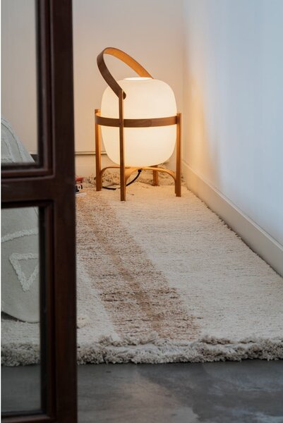 Opečnato oranžen/bež bombažen tekač 80x230 cm Duetto Toffee – Lorena Canals