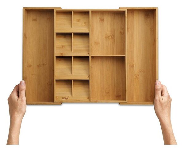 Bambusov nastavljiv organizator za pribor v naravni barvi 32 x 40 cm DrawerStore Bamboo – Joseph Joseph