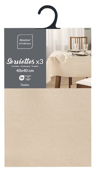 Prtički v kompletu 3 ks 40x40 cm Serafine – douceur d'intérieur