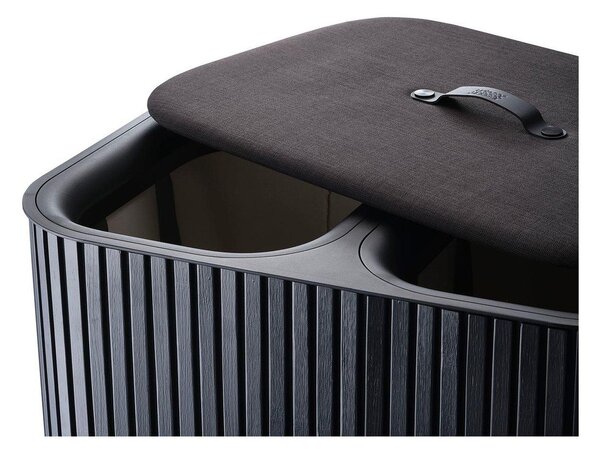 Črn koš za perilo 2x45 l iz bambusa Tota Luxe – Joseph Joseph