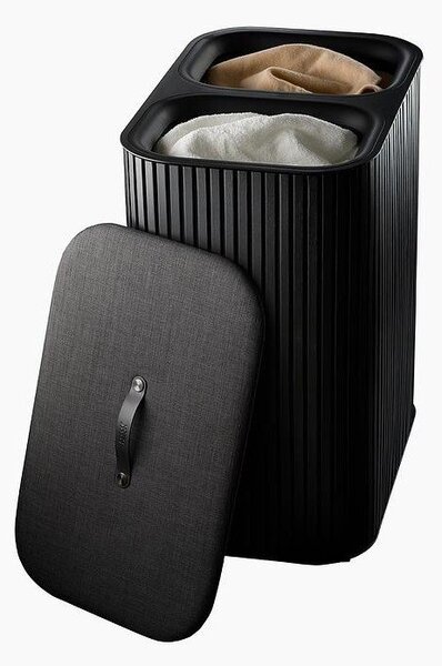 Črn koš za perilo 2x45 l iz bambusa Tota Luxe – Joseph Joseph