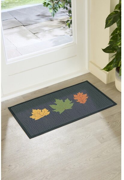 Predpražnik 40x70 cm Autumn Leaves on Green – Artsy Doormats