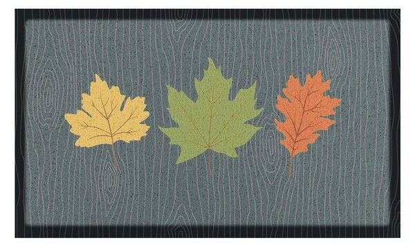 Predpražnik 40x70 cm Autumn Leaves on Green – Artsy Doormats