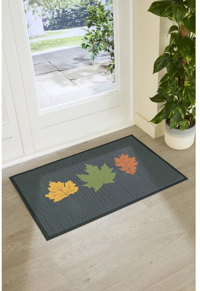 Predpražnik 40x70 cm Autumn Leaves on Green – Artsy Doormats