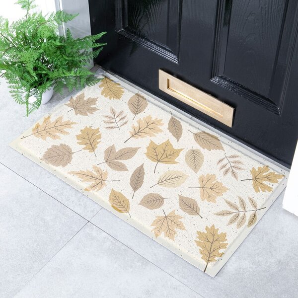 Predpražnik 40x70 cm Autumn Neutral Leaves – Artsy Doormats