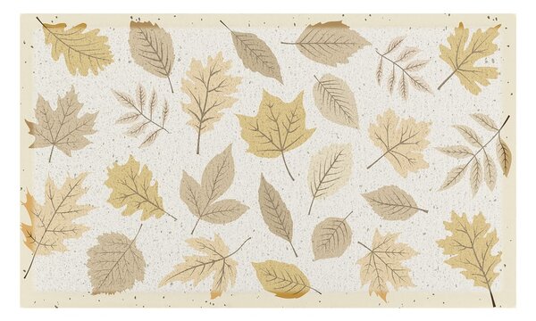 Predpražnik 40x70 cm Autumn Neutral Leaves – Artsy Doormats