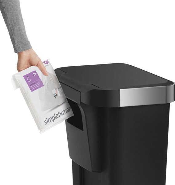 Plastični koš za odpadke s pedalom 45 l - simplehuman