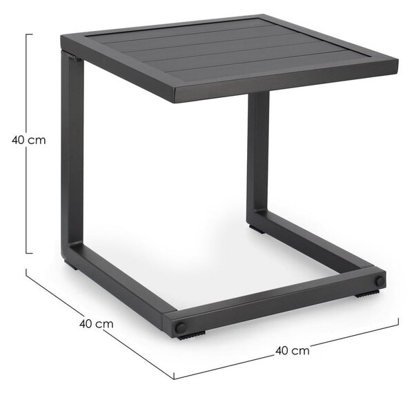 Aluminijasta vrtna mizica 40x40 cm Hilde – Bizzotto