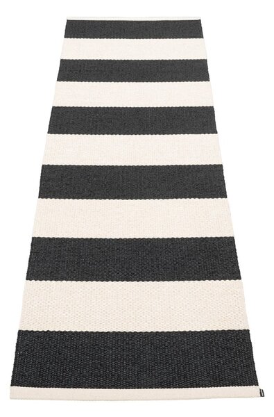 Črno-bel zunanji in notranji tekač 70x225 cm Bob Black Vanilla – Pappelina