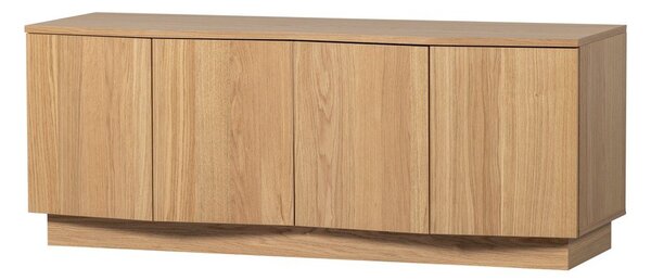 TV omarica iz masivnega hrasta v naravni barvi 133x52x45 cm Zuma – WOOOD