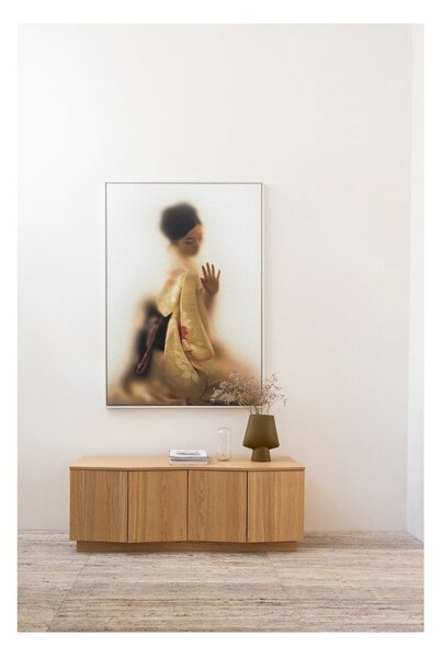 TV omarica iz masivnega hrasta v naravni barvi 133x52x45 cm Zuma – WOOOD