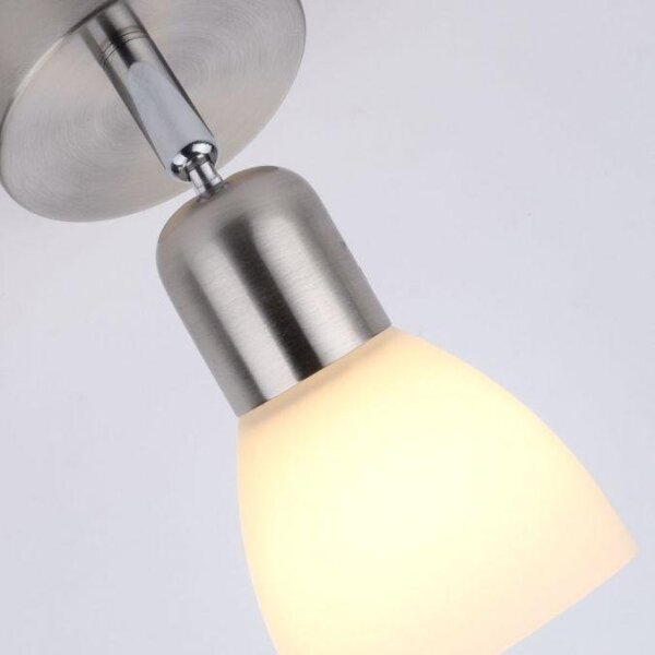 JUST LIGHT. 11951-55 - Stenski reflektor KARO 1xE14/40W/230V krom