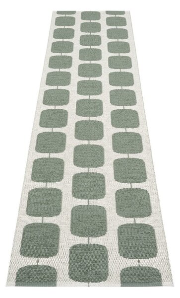 Zelen/kremno bel zunanji in notranji tekač 70x300 cm Sten Army – Pappelina