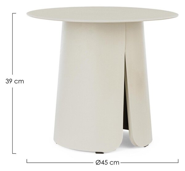 Aluminijasta okrogla vrtna mizica ø 45 cm Bryan – Bizzotto