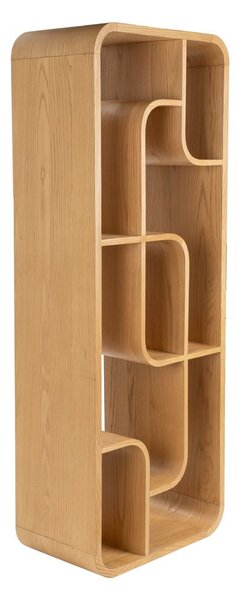 Regal iz masivnega hrasta v naravni barvi 60x160x35 cm Seven – Zuiver