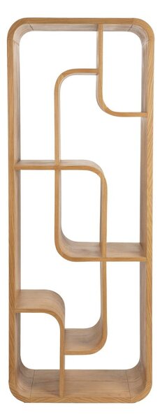 Regal iz masivnega hrasta v naravni barvi 60x160x35 cm Seven – Zuiver