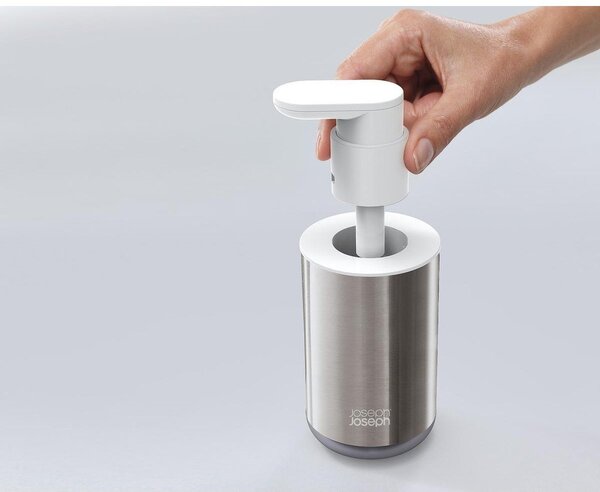 Dozirnik za milo iz nerjavečega jekla v srebrni barvi 300 ml Duo Steel – Joseph Joseph