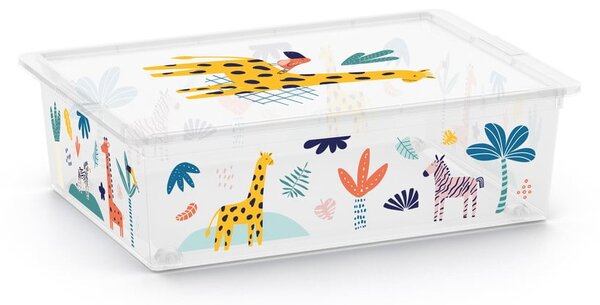 Bela plastična otroška škatla za shranjevanje 55x39x16 cm C Box Style – KIS