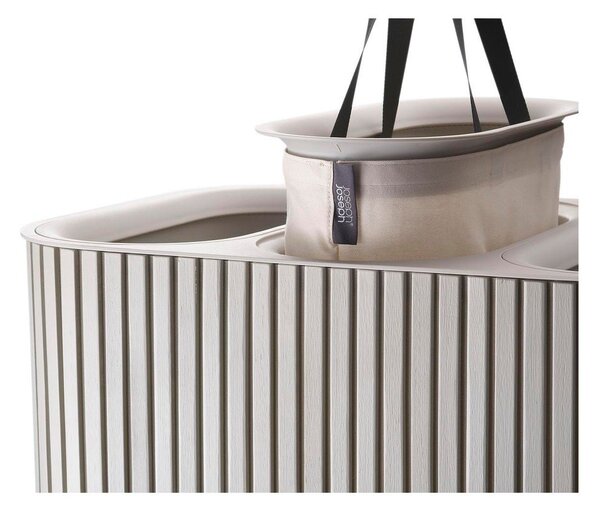 Bež koš za perilo 3x30 l iz bambusa Tota Trio Luxe – Joseph Joseph