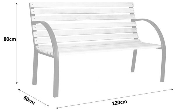 ShopJK VRTNA KLOP 120 X 60 X 80 CM MEB2790