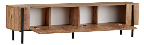 TV omarica ZENORI 180 cm, atlantski bor/črna