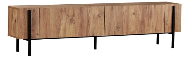 TV omarica ZENORI 180 cm, atlantski bor/črna