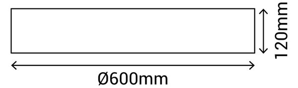 Črna LED stropna svetilka ø 60 cm – SULION