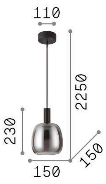 VISEČA LED-SVETILKA Coco 7 W 580 lm 3000 K 220-240 V