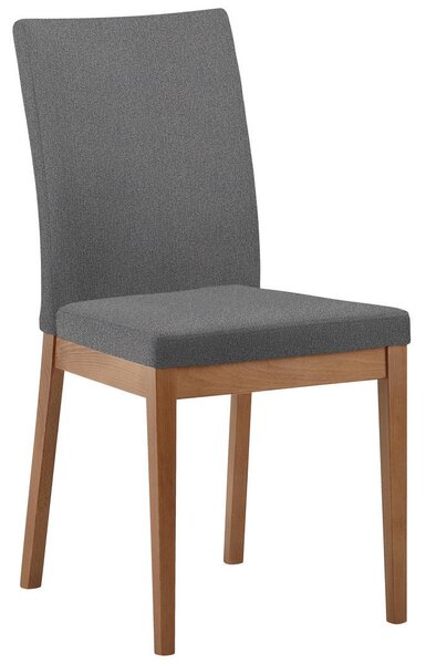 STOL, les, tekstil barve hrasta, sivorjava
