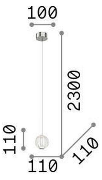 VISEČA SVETILKA 11/230 cm 5,5 W
