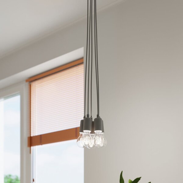 Siva viseča svetilka ø 15 cm Rene – Nice Lamps