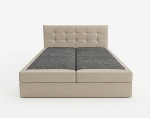 Oblazinjena postelja boxspring DIRELIS TRINITY 140x200 cm bež Vzmetnica: Vzmetnica Bonell