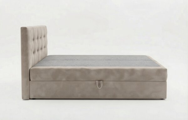 Oblazinjena postelja boxspring DIRELIS TRINITY 140x200 cm bež Vzmetnica: Vzmetnica Bonell