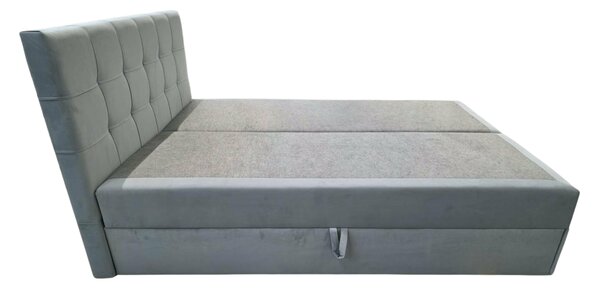 Obložena postelja boxspring DIRELIS TRINITY 140x200 cm siva Vzmetnica: Vzmetnica Bonell