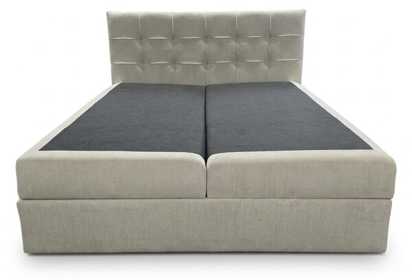 Oblazinjena postelja boxspring DIRELIS VIBE 140x200 cm krem barve Vzmetnica: Vzmetnica Bonell