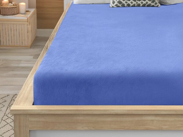 Mikropliš rjuha SOFT 90x200 cm modra