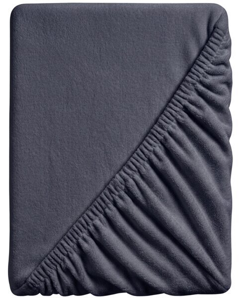 Rjuha iz mikropliša SOFT BRONE 90x200 cm, antracitno siva