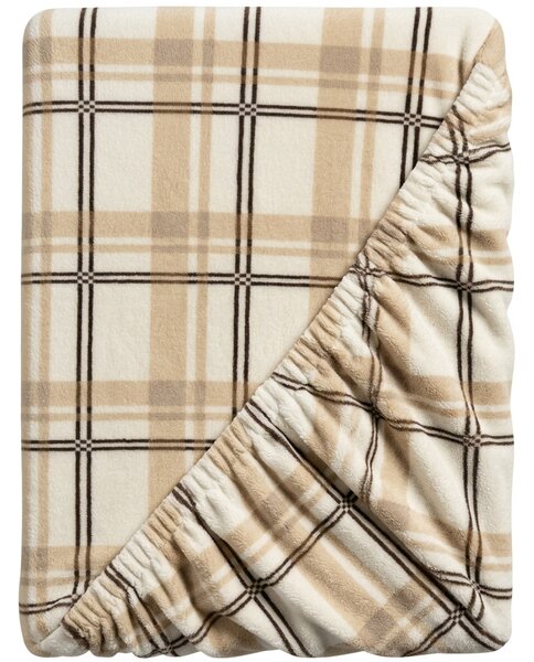 Rjuha iz mikropliša PLAID 90x200 cm kremna