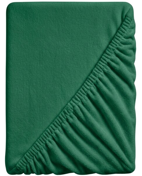 Rjuha iz mikropliša SOFT 90x200 cm temno zelena