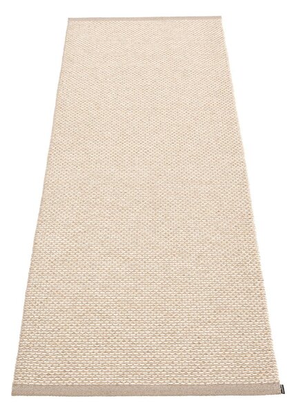 Kremno bel zunanji in notranji tekač 70x200 cm Effi Mud – Pappelina