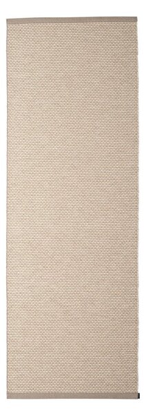 Kremno bel zunanji in notranji tekač 70x200 cm Effi Mud – Pappelina