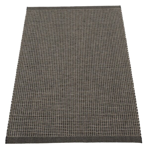 Antracitno siva notranja in zunanja preproga 70x120 cm Emm Black Linen – Pappelina