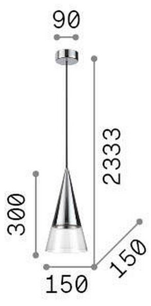 VISEČA SVETILKA 15/50/233 cm GU10