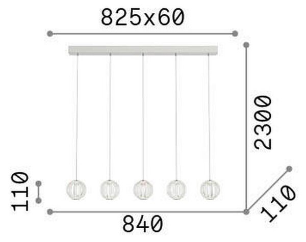 VISEČA LED-SVETILKA 23 W 3000 K 220-240 V